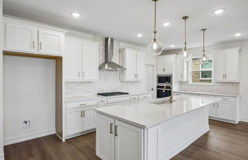 Abundant cabinet space in kitchen