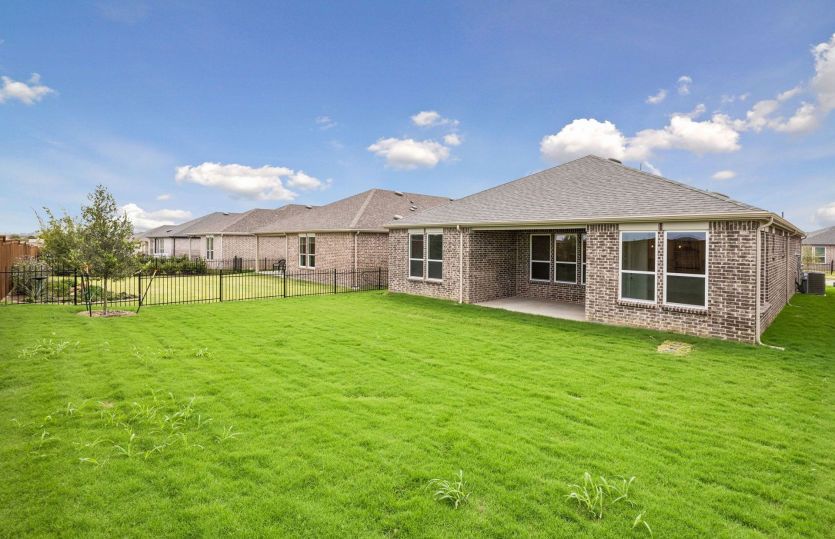 Oversized fenced-in backyard