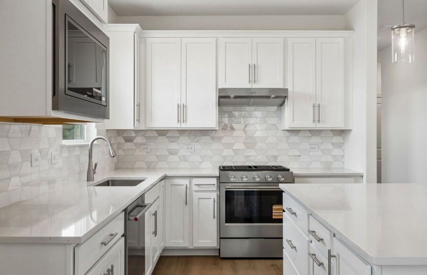 Abundant cabinet space available