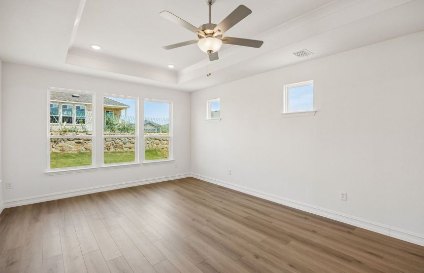 Large windows in living room