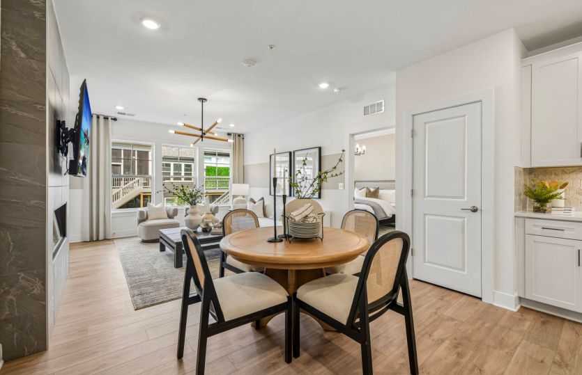 Dining Space Feels Integrated into the Living Space
