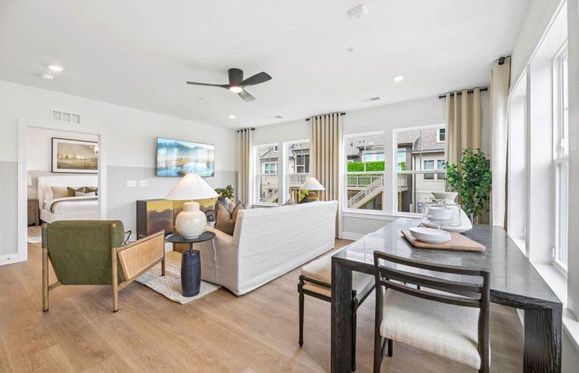 Dining Room Feels Integrated into the Living Space