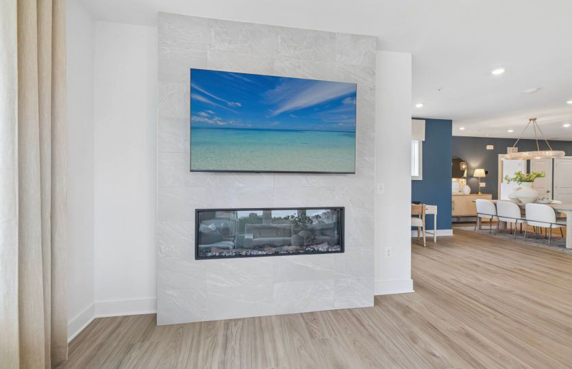 Optional Electric Fireplace in the Gathering Room