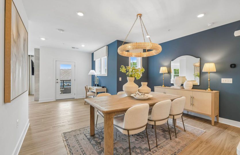 Café Space Between Kitchen and Gathering Room
