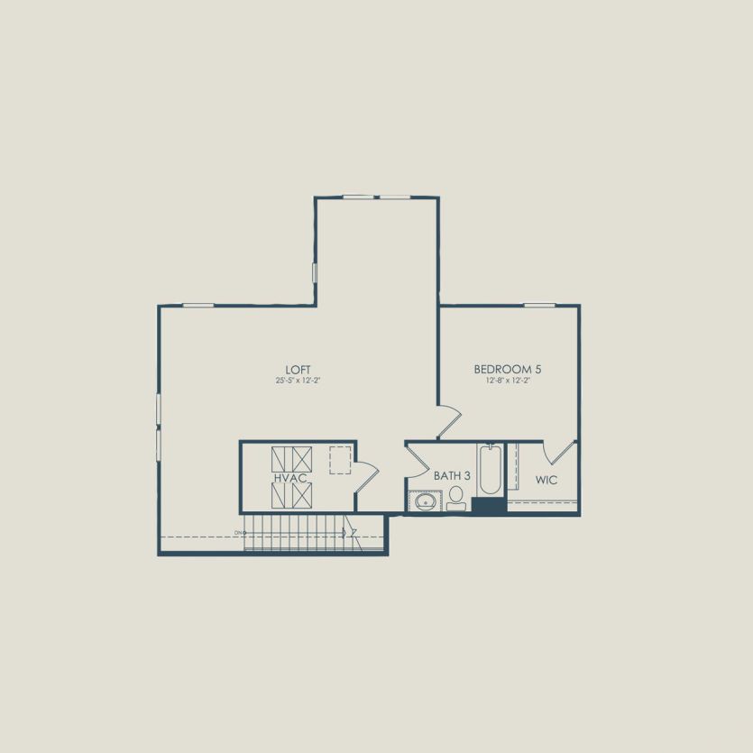 Second Floor 3 br / 3 ba