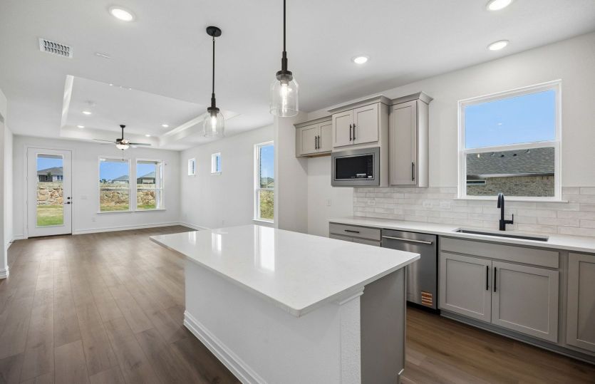 Open concept kitchen