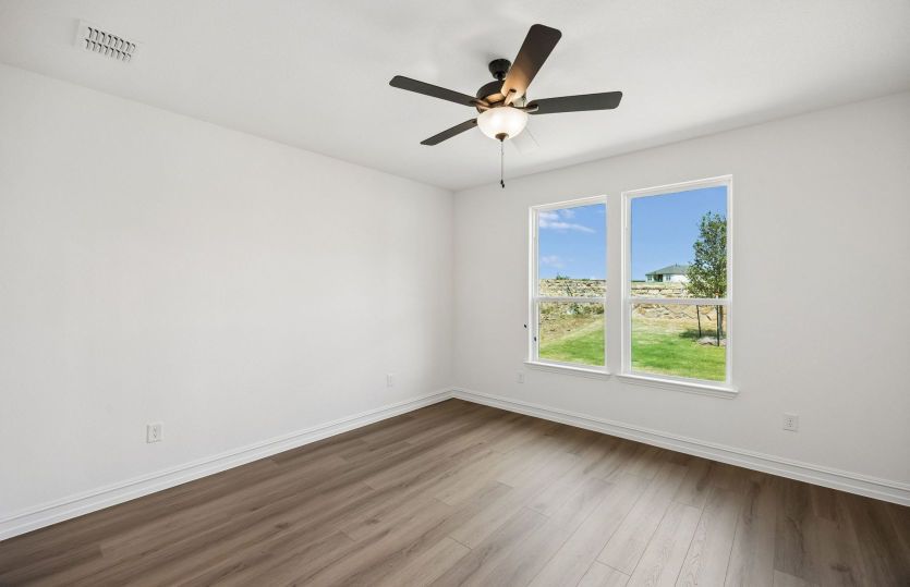 Spacious primary bedroom