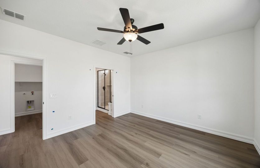 Primary bedroom with private bath