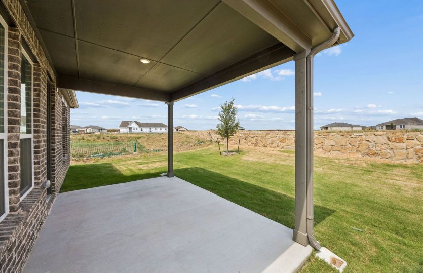 Built-in covered patio