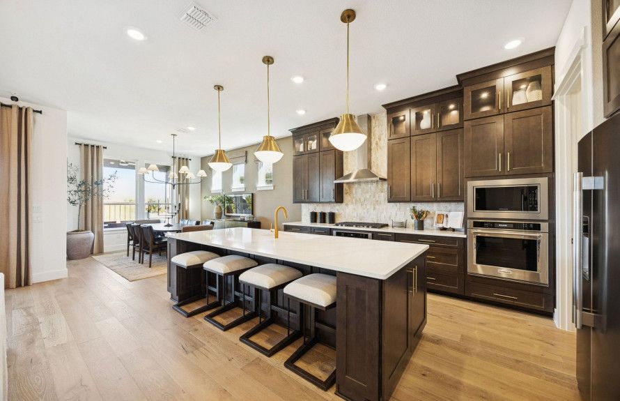 Spacious kitchens