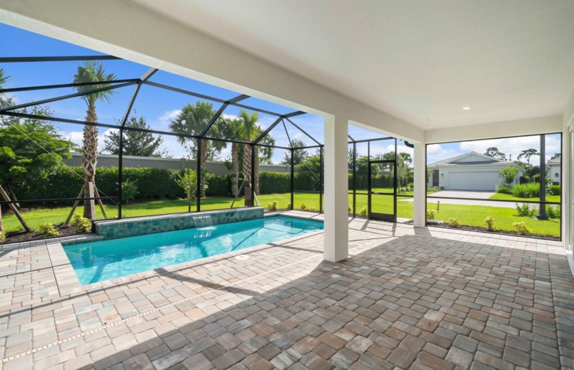 New home with a pool