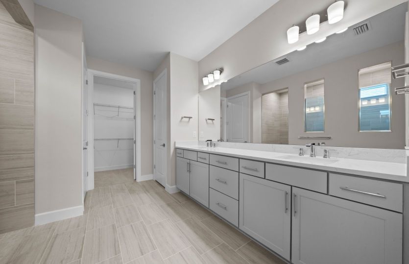 Dual sink vanity