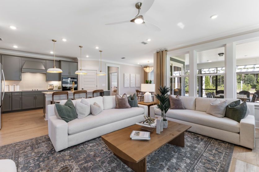 Spacious gathering room for everyday living.