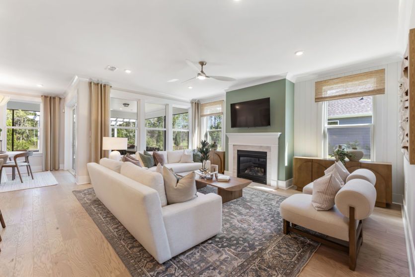 Spacious gathering room for everyday living.