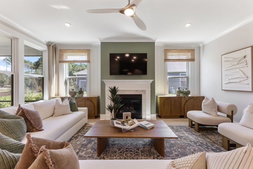 Spacious gathering room for everyday living.