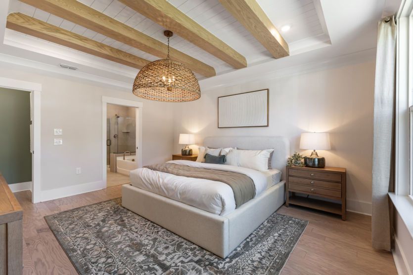 Spacious owner's suite with comfortable living.
