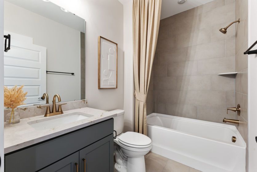 Modern bathroom with functional design.