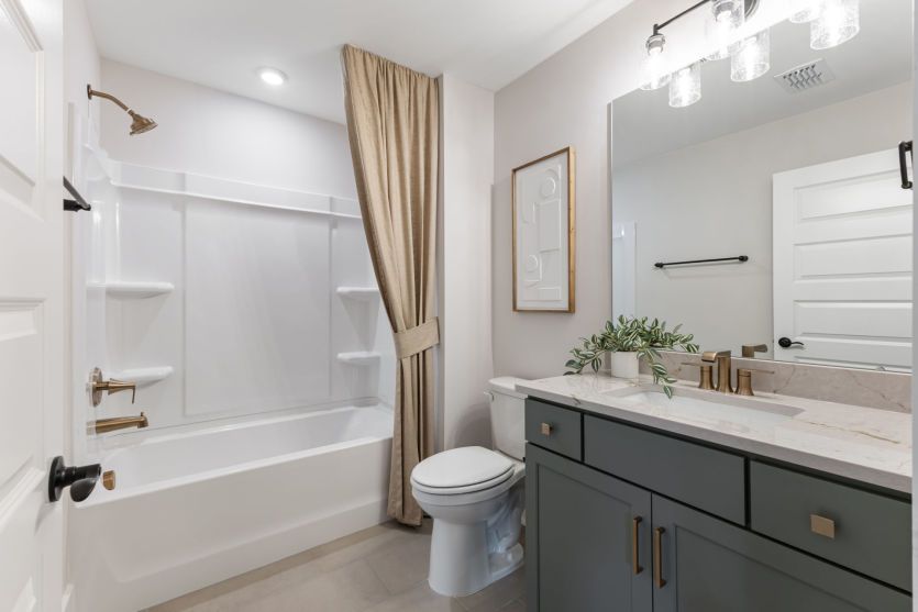 Modern bathroom with functional design.