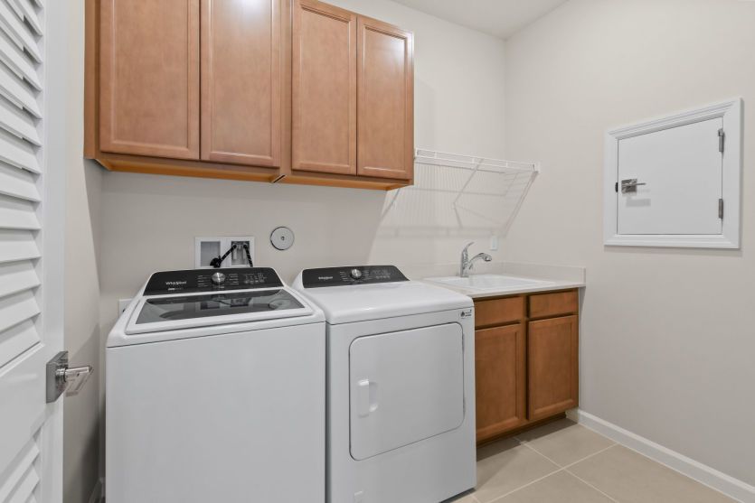 Included Appliances and Pass-Through Door