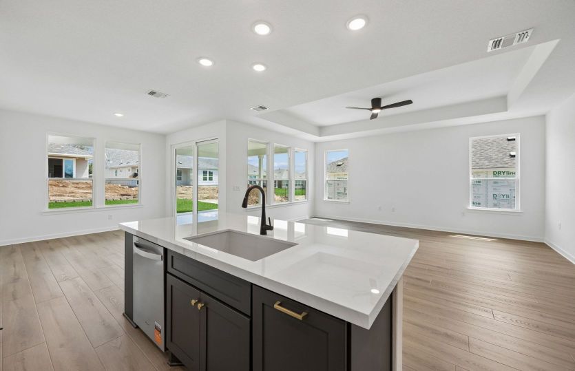 Kitchen Open to the Gathering Space