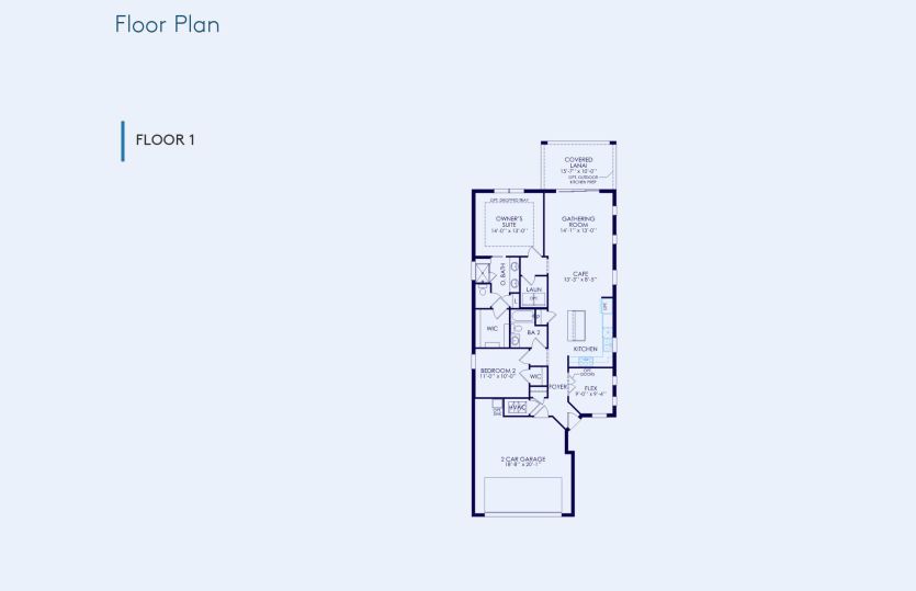 Contour Floor Plan, Quick Move-In Home, Floor 1