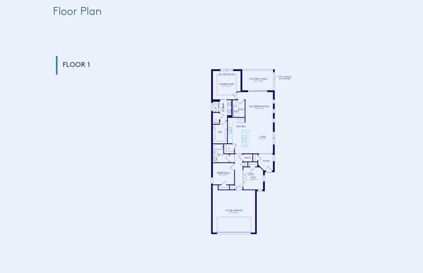 Flagstone Floor Plan, Quick Move-In Home, Floor 1