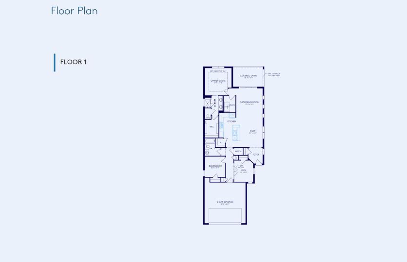 Flagstone Floor Plan, Quick Move-In Home, Floor 1