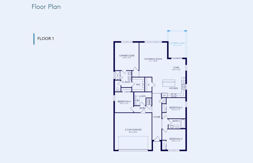 Heston Floor Plan, Quick Move-In Home, Floor 1