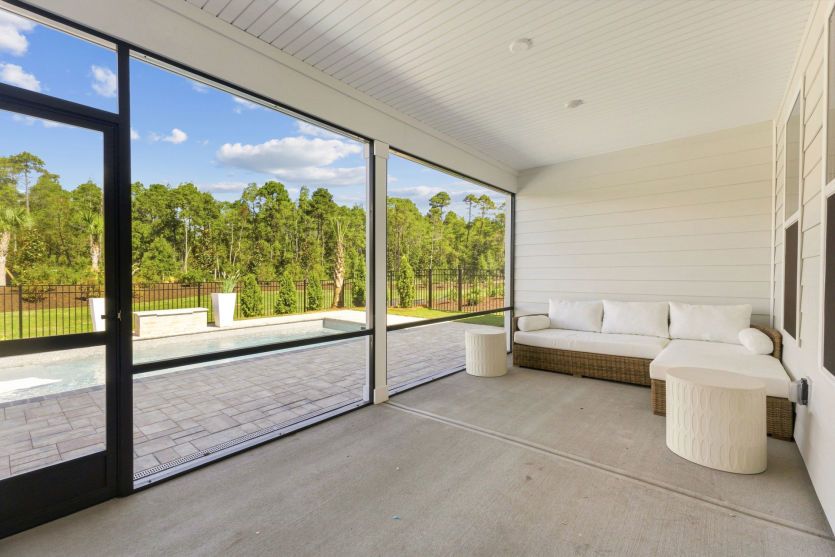 Sunroom with outdoor living potential.