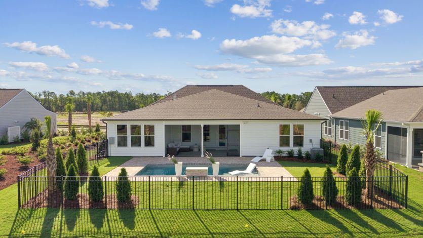 Private backyard with outdoor living potential.