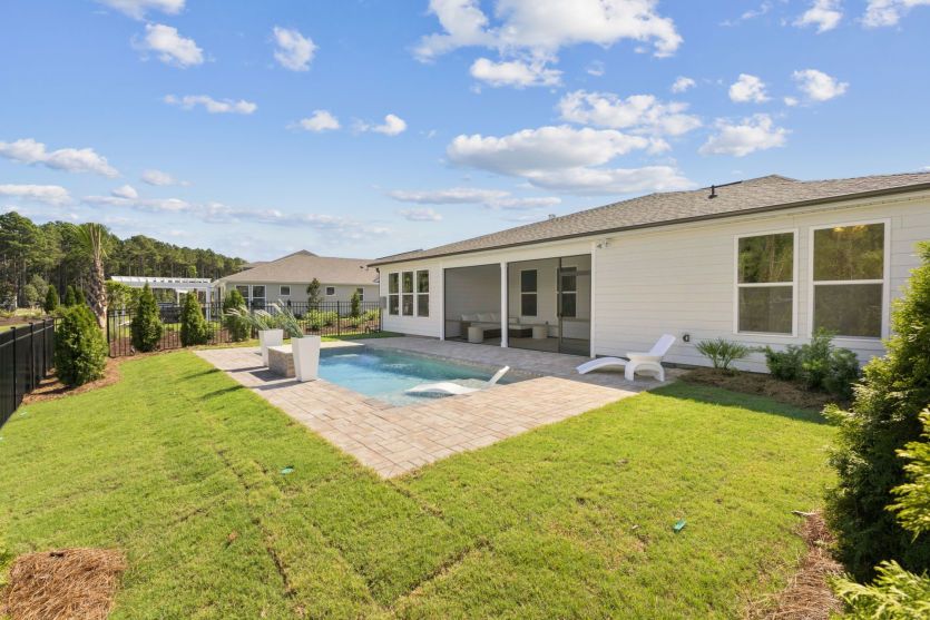 Private backyard with outdoor living potential.