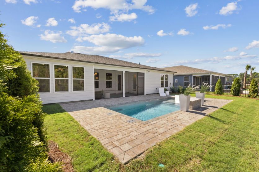 Private backyard with outdoor living potential.