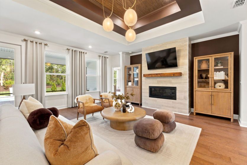 Spacious gathering room for everyday living.