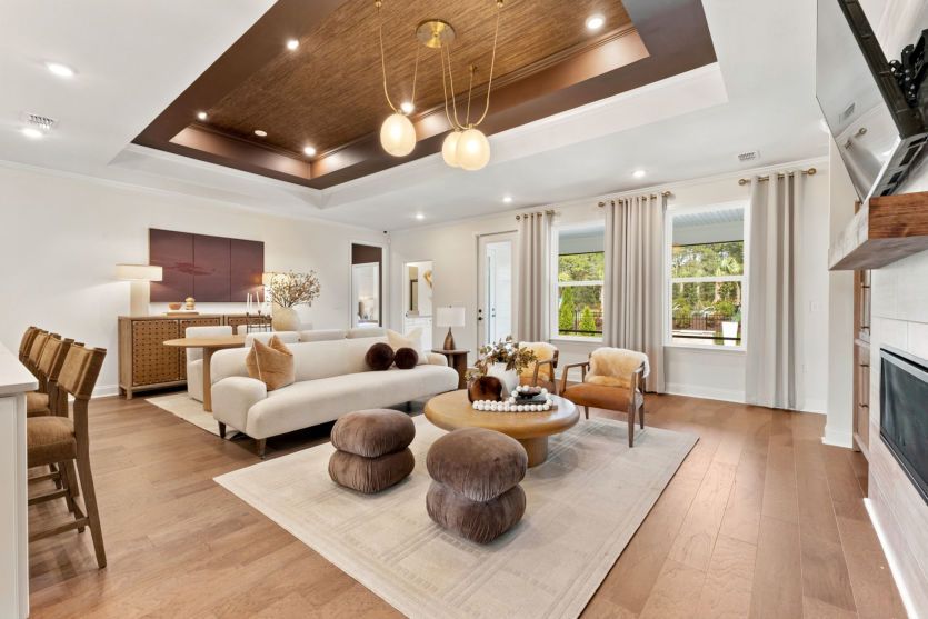 Spacious gathering room for everyday living.