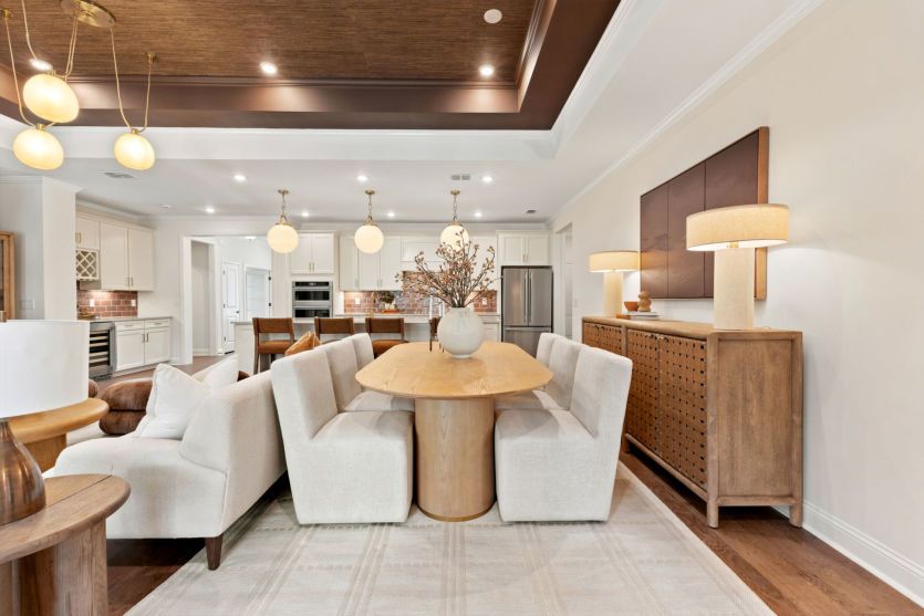 Elegant dining room for meals and entertaining.