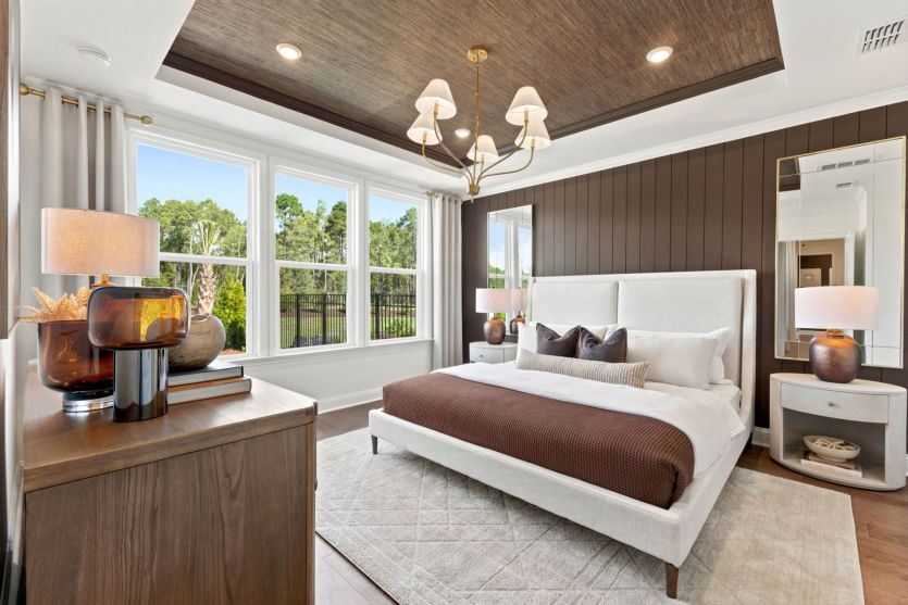 Spacious owner's suite with comfortable living.