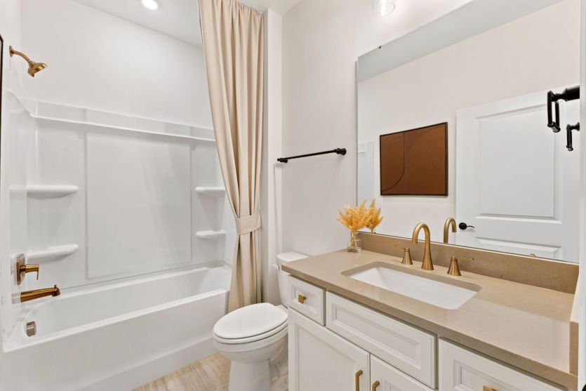 Modern bathroom with functional design.