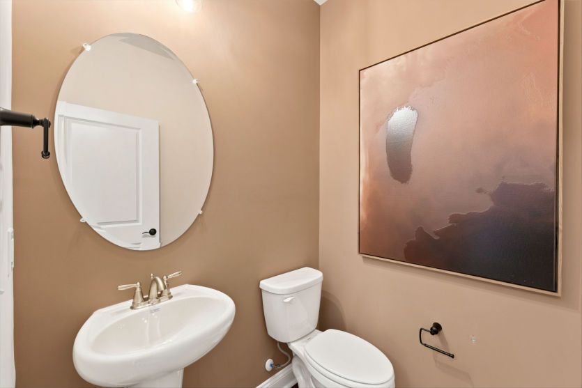 Modern bathroom with functional design.
