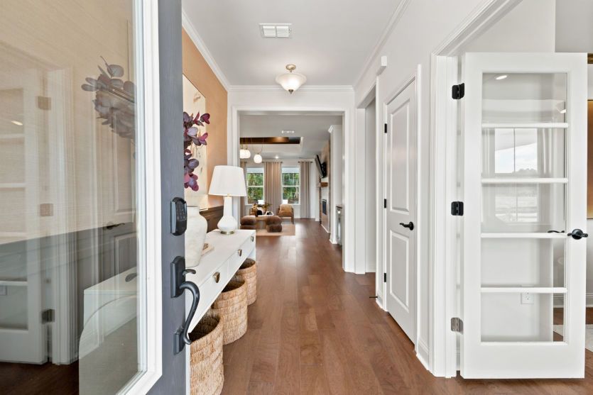 Welcoming home entry with stylish details.