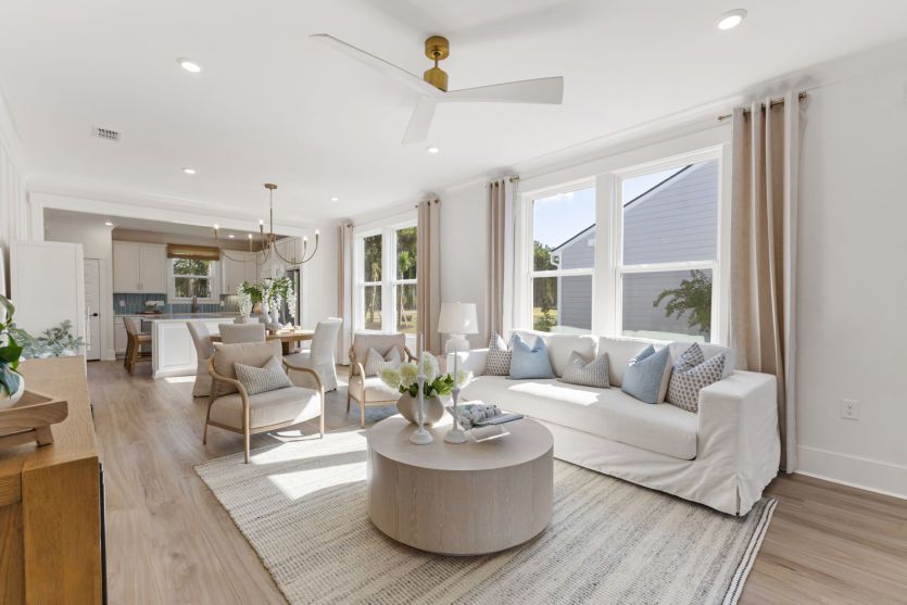 Open gathering room perfect for lounging and hosting.