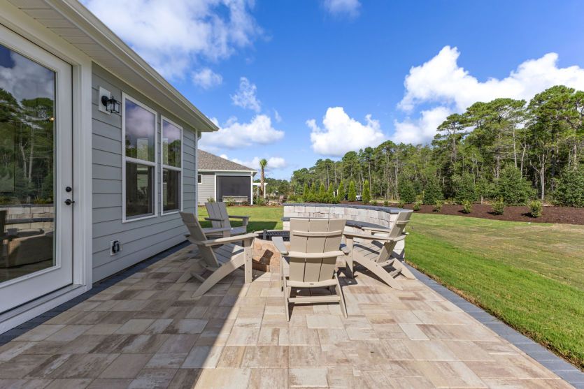 Gaze at the stars on the oversized back patio.