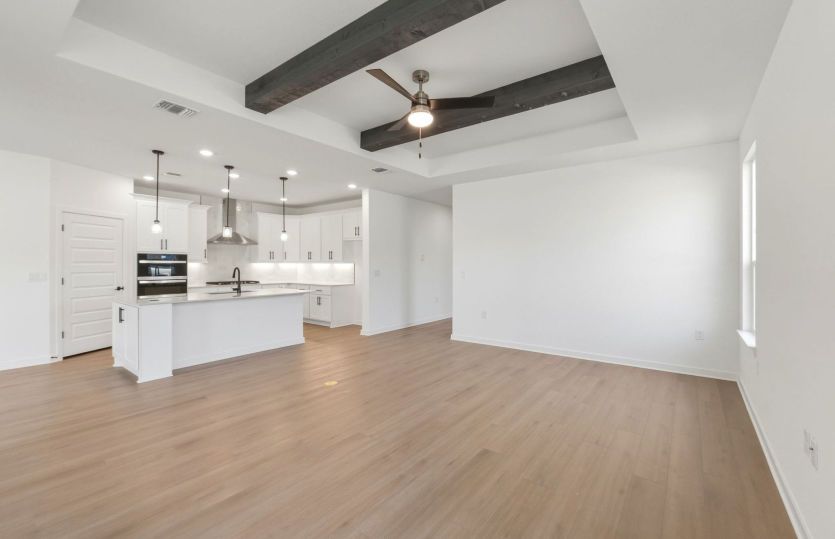 Open concept plan throughout home