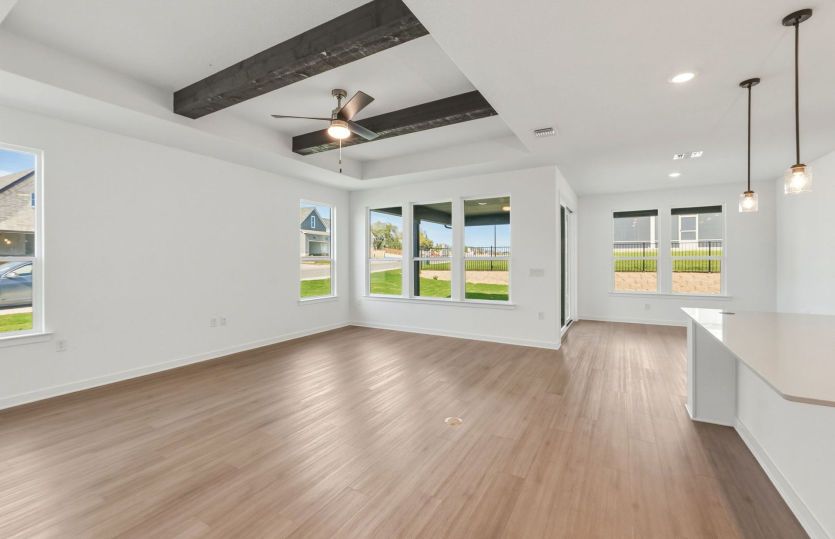 Open concept plan throughout home
