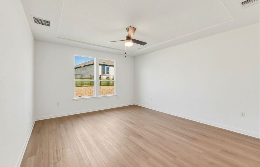 Spacious primary bedroom