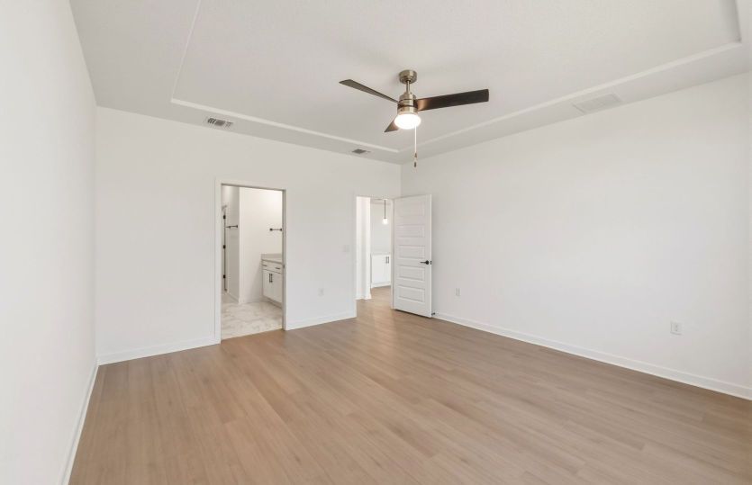 Primary bedroom with private bath