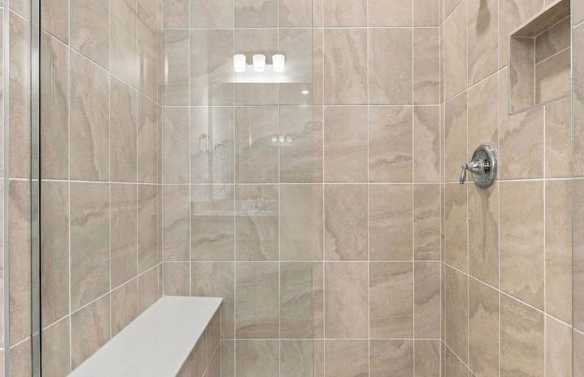 Owner's Walk-in Shower w/Heavy Glass Door