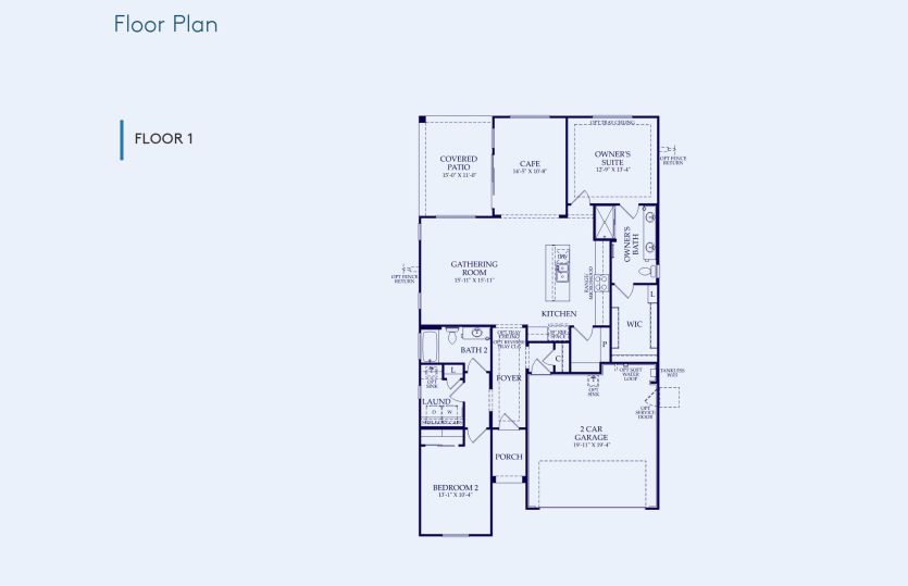 Odyssey Floor Plan, Quick Move-In Home, Floor 1