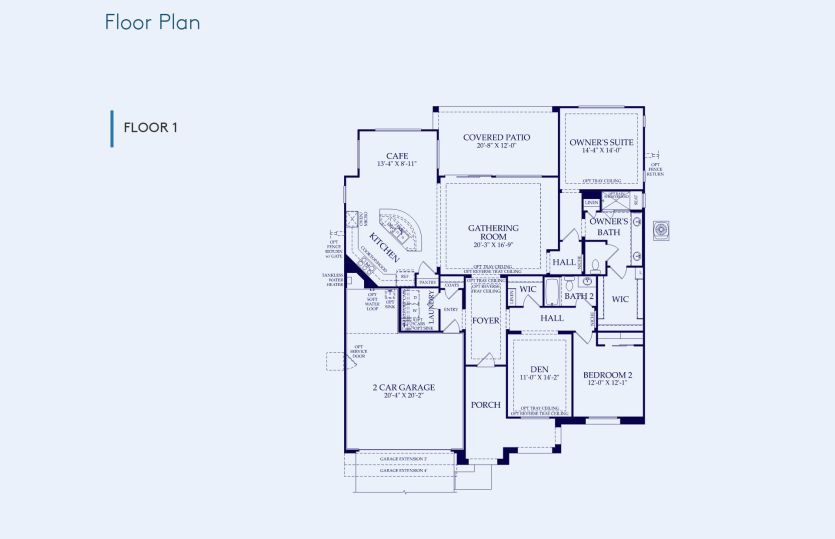 Pursuit Floor Plan, Quick Move-In Home, Floor 1