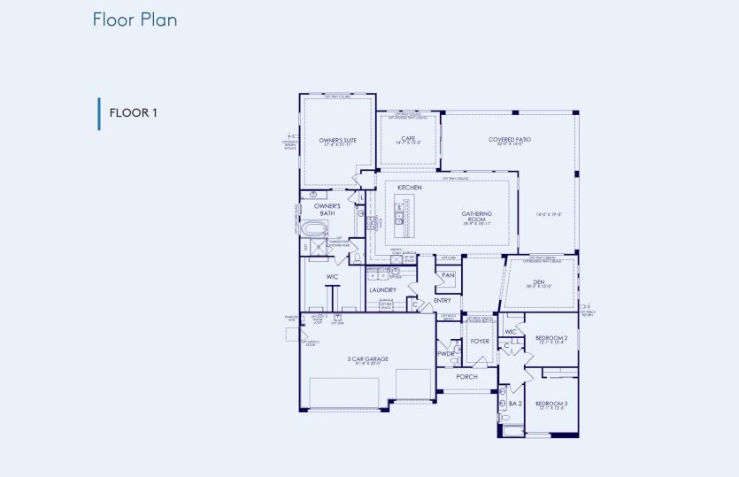 Virtue Floor Plan, Quick Move-In Home, Floor 1