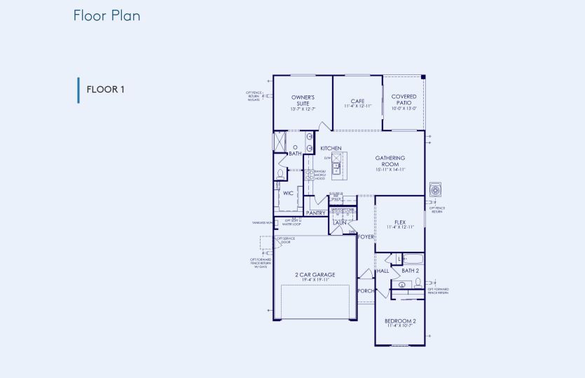 Bergamot Floor Plan, Quick Move-In Home, Floor 1